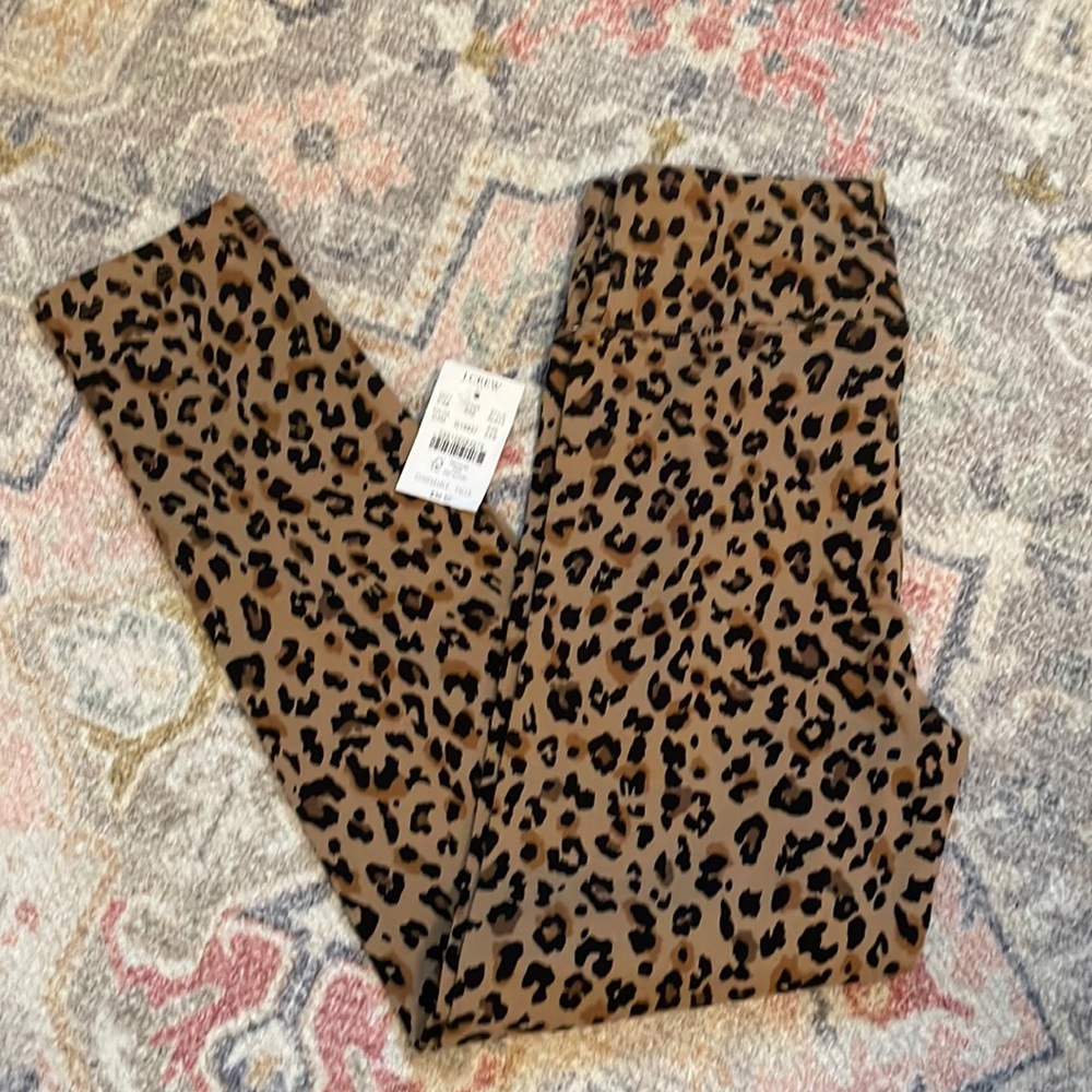 J crew animal print leggings